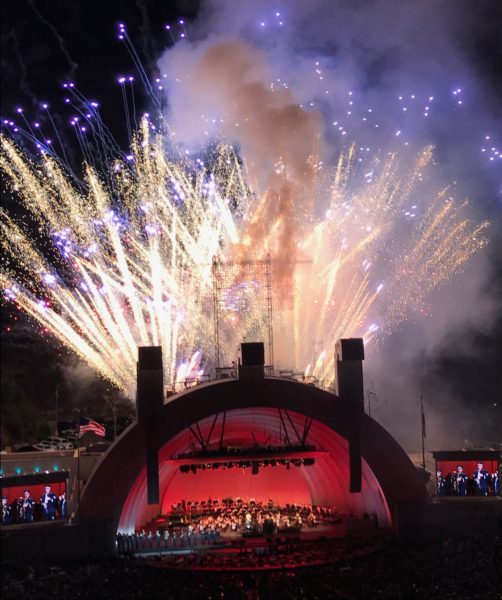 Fireworks at the Hollywood Bowl in 2018