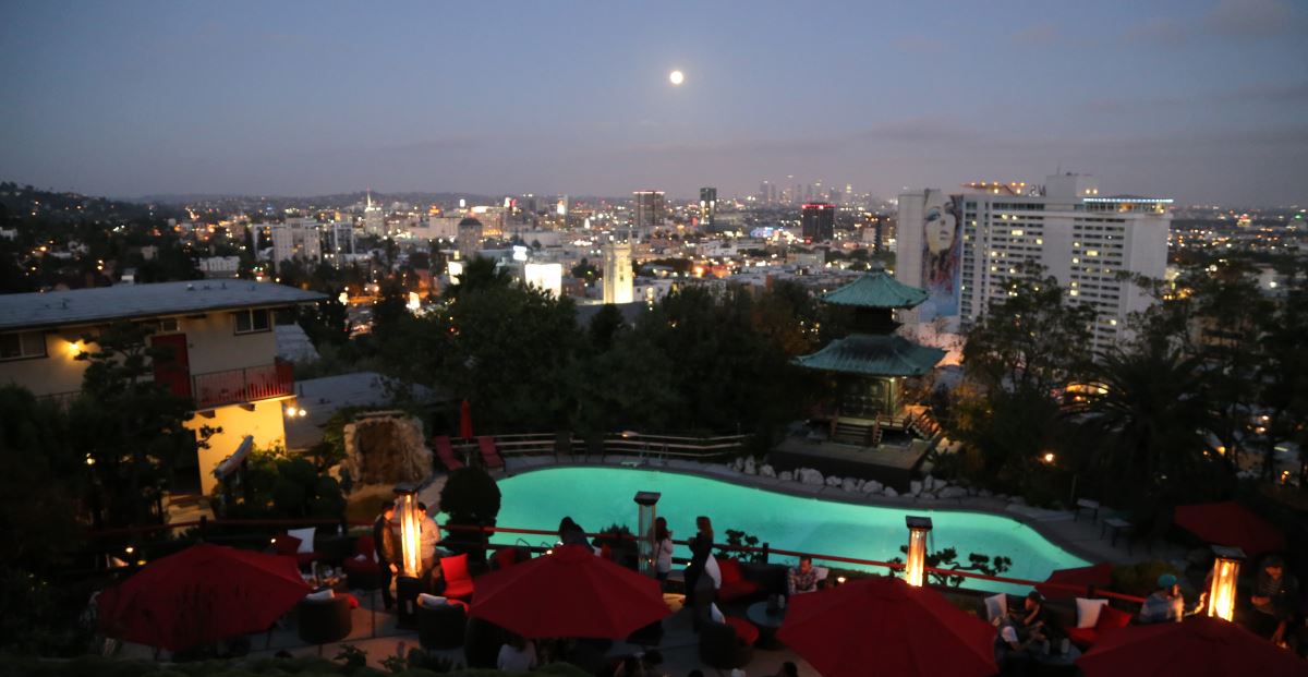 View from Yamashiro including Pool