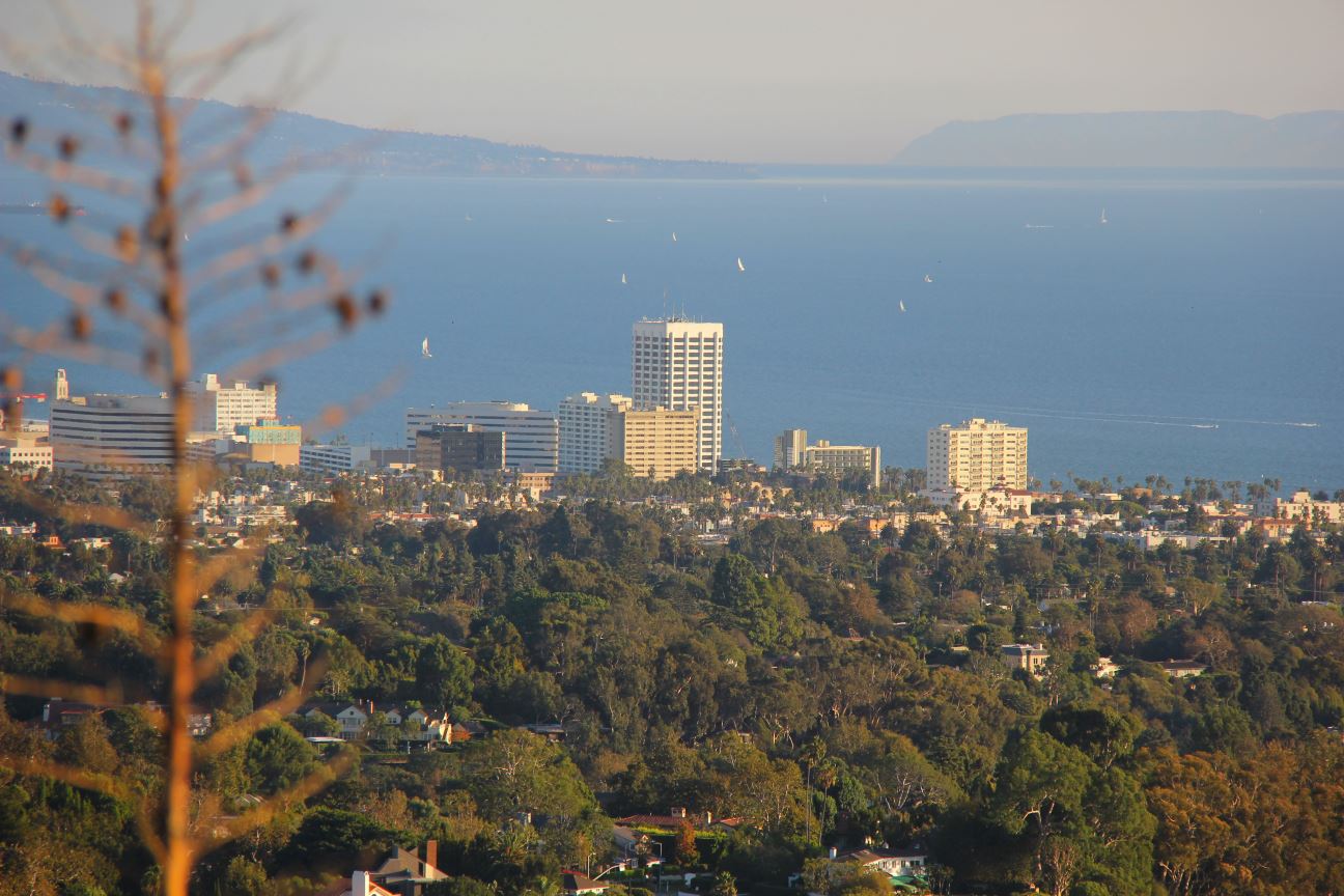 View of Santa Monica from Will Rogers State Park