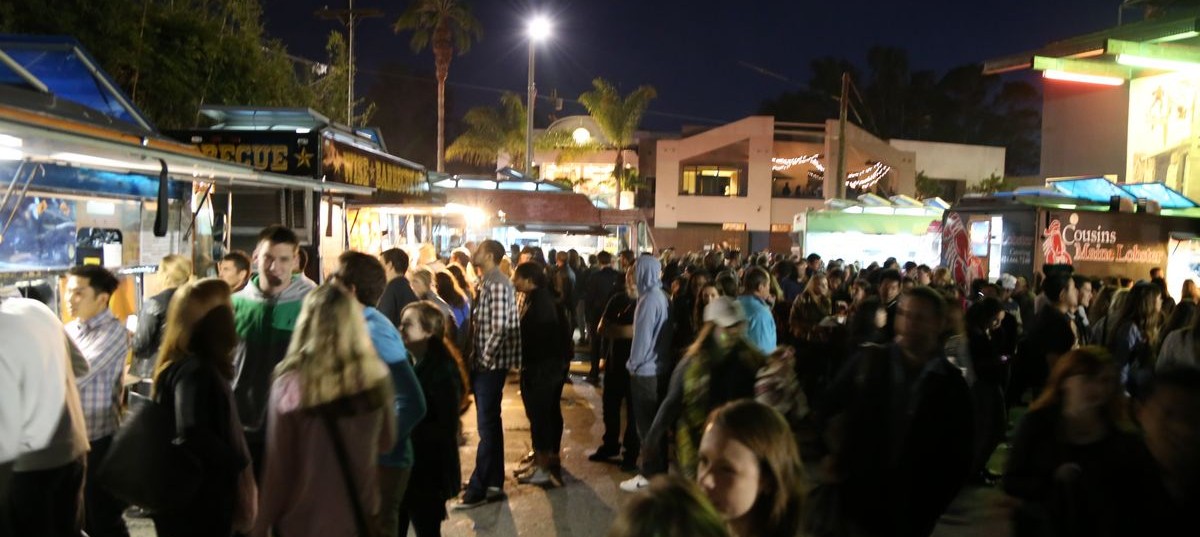 First Friday food trucks on Abbott Kinney