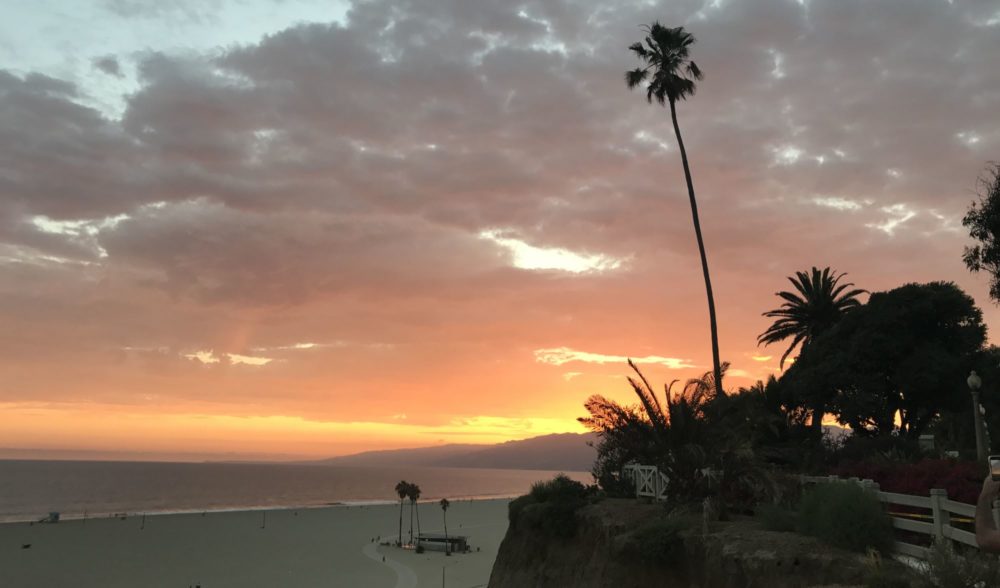 Palisades Park at sunset