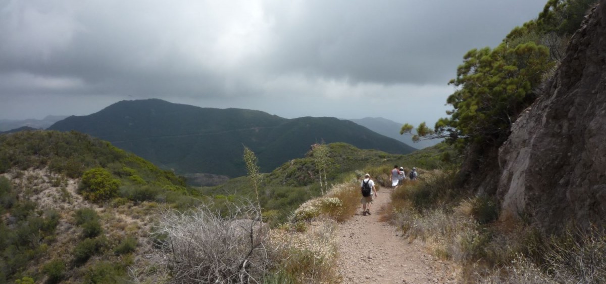 The trail up to Sandstone Peak