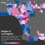Where Single People Live in Los Angeles