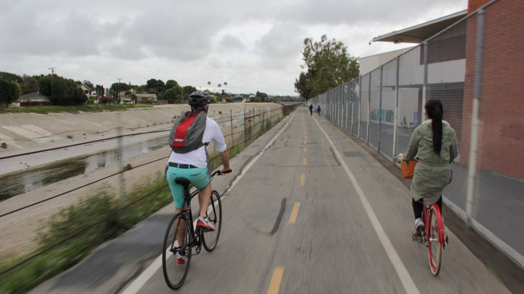 Ballona Creek bike path LA