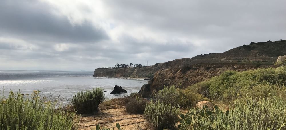 View of the Point Vicente Lighthouse in the distance