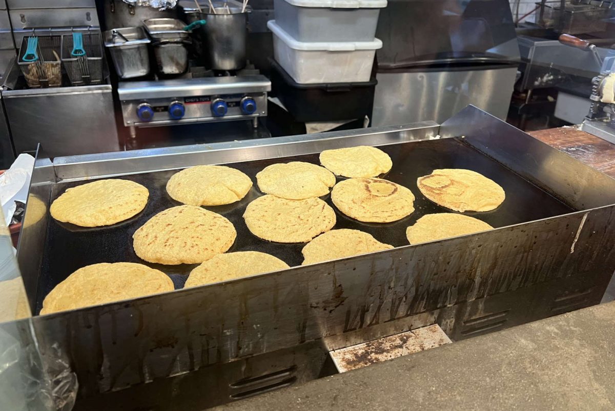 Corn tortillas at The Taco Stand