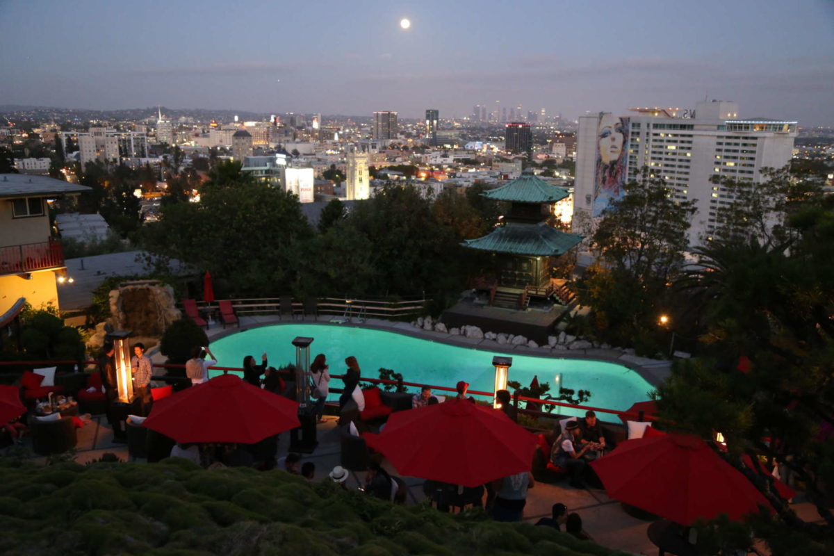 The view from Yamashiro Hollywood