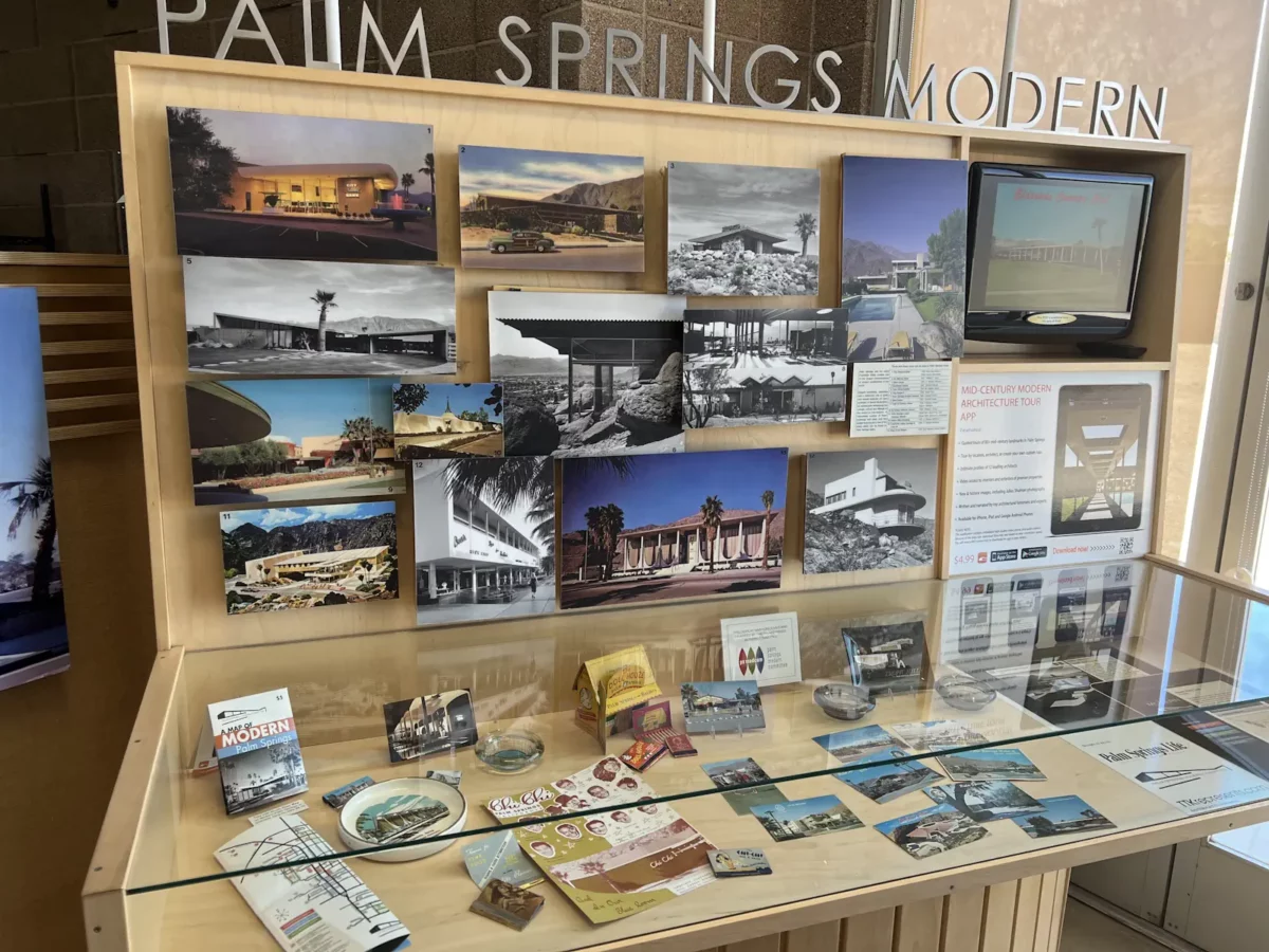Photos of Midcentury Modern architecture at the Palm Springs Visitor's Center